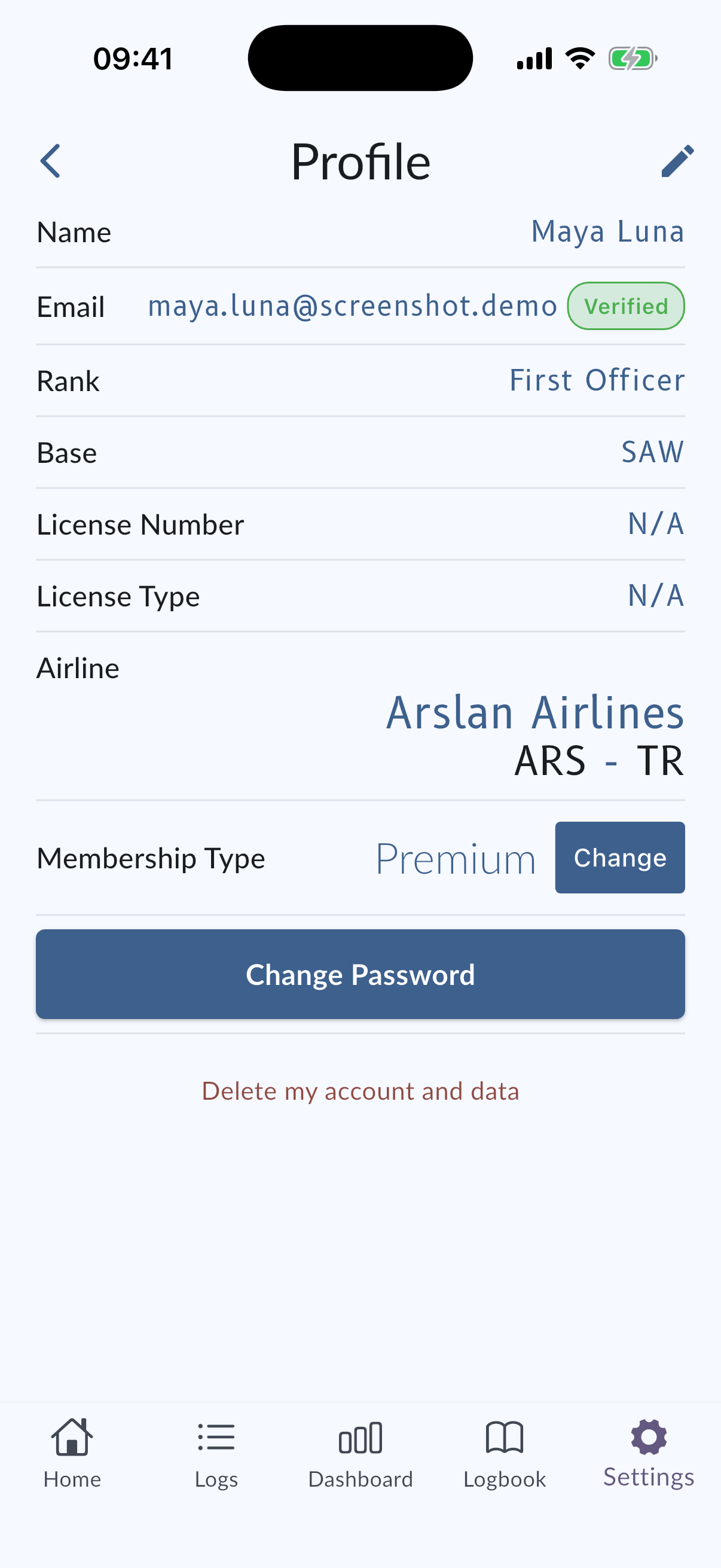 Email verification status