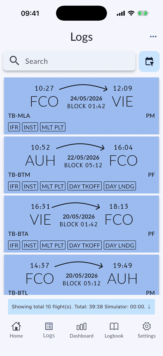 Filtered logs