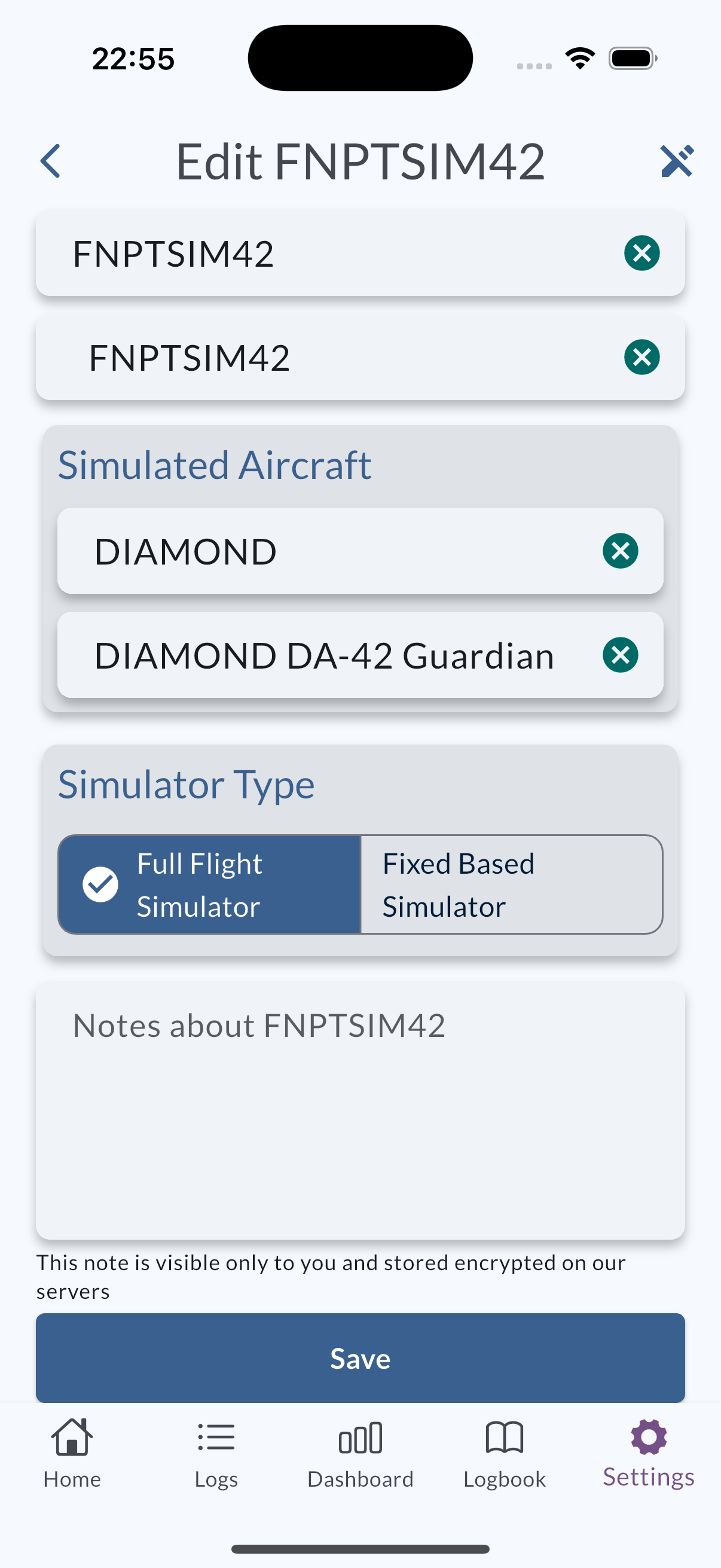 Simulator Notes